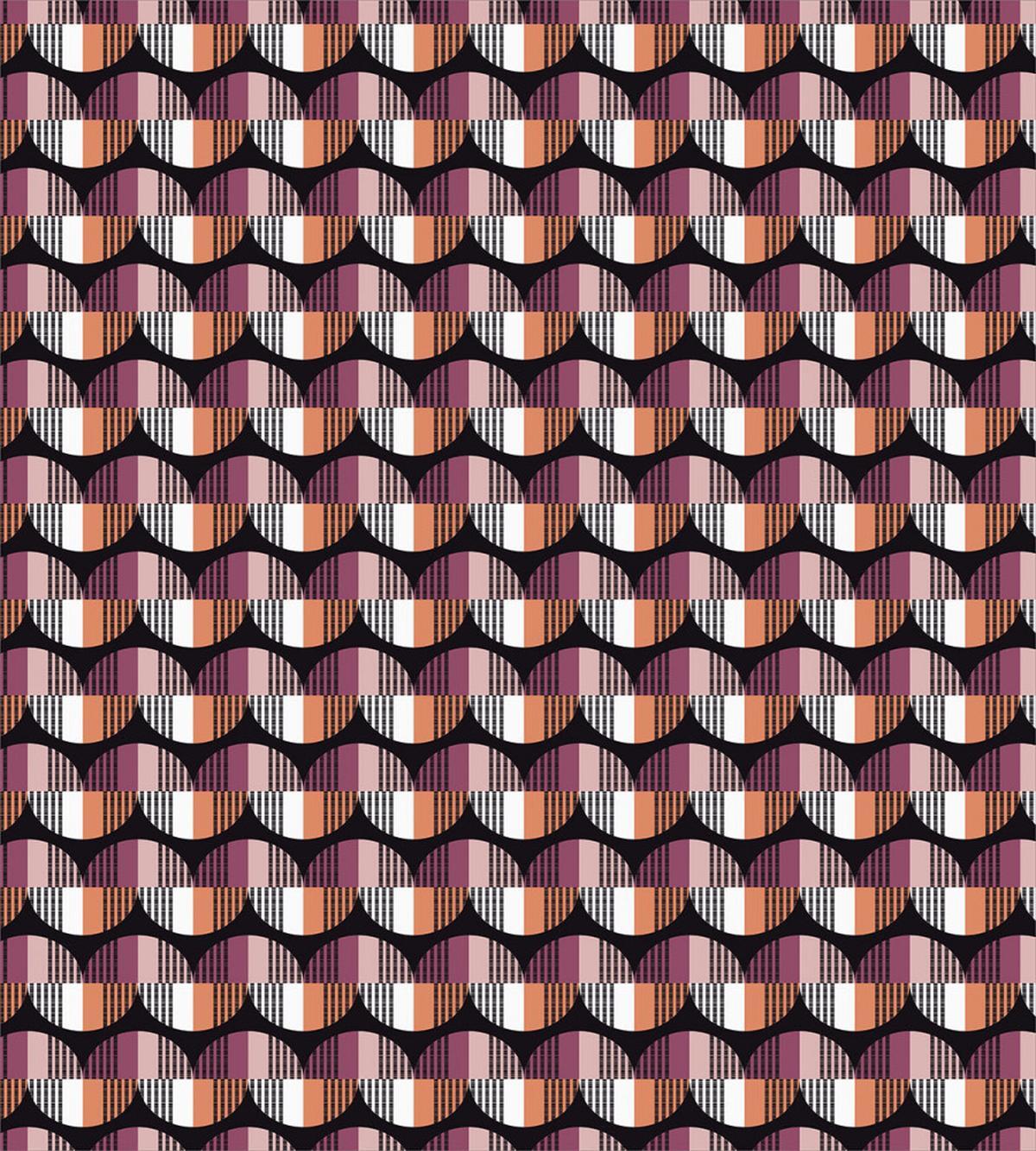 Colorful Stripes Crescents — Pattern