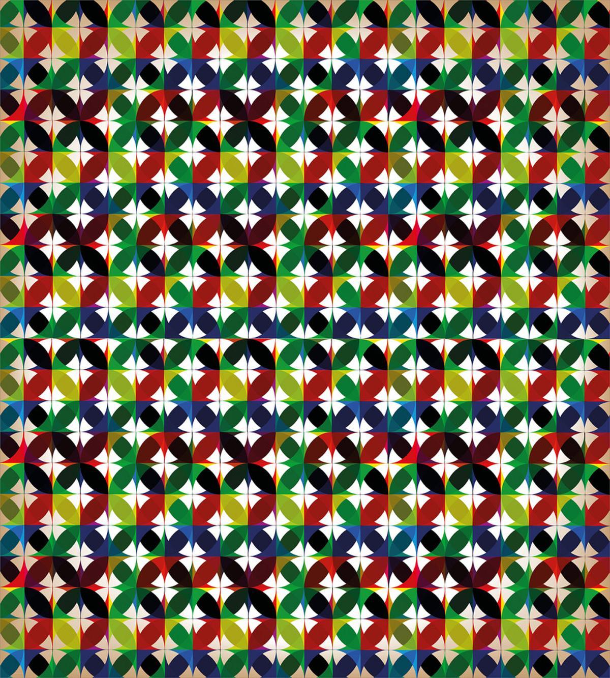Retro Rainbow Flowers — Pattern