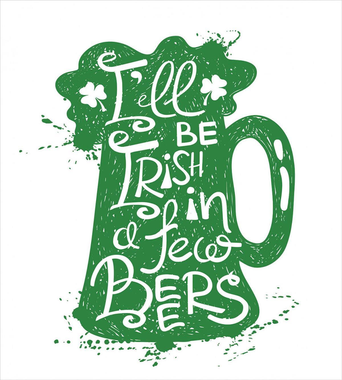 Funny Words on Beer Mug — Pattern