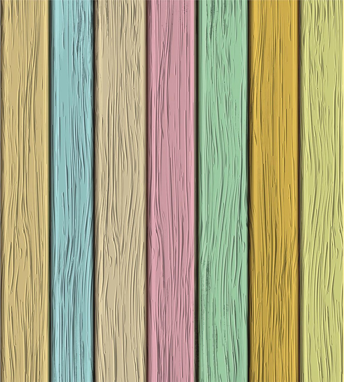 Colorful Wooden Planks — Pattern