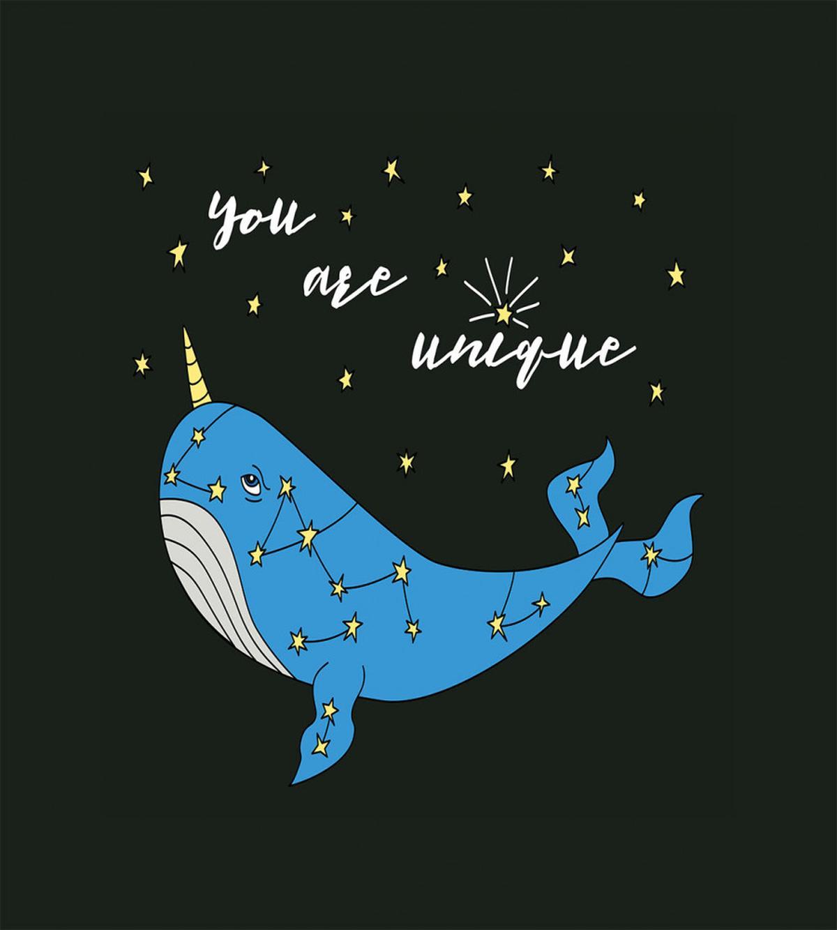 Cartoon Style Whale — Pattern