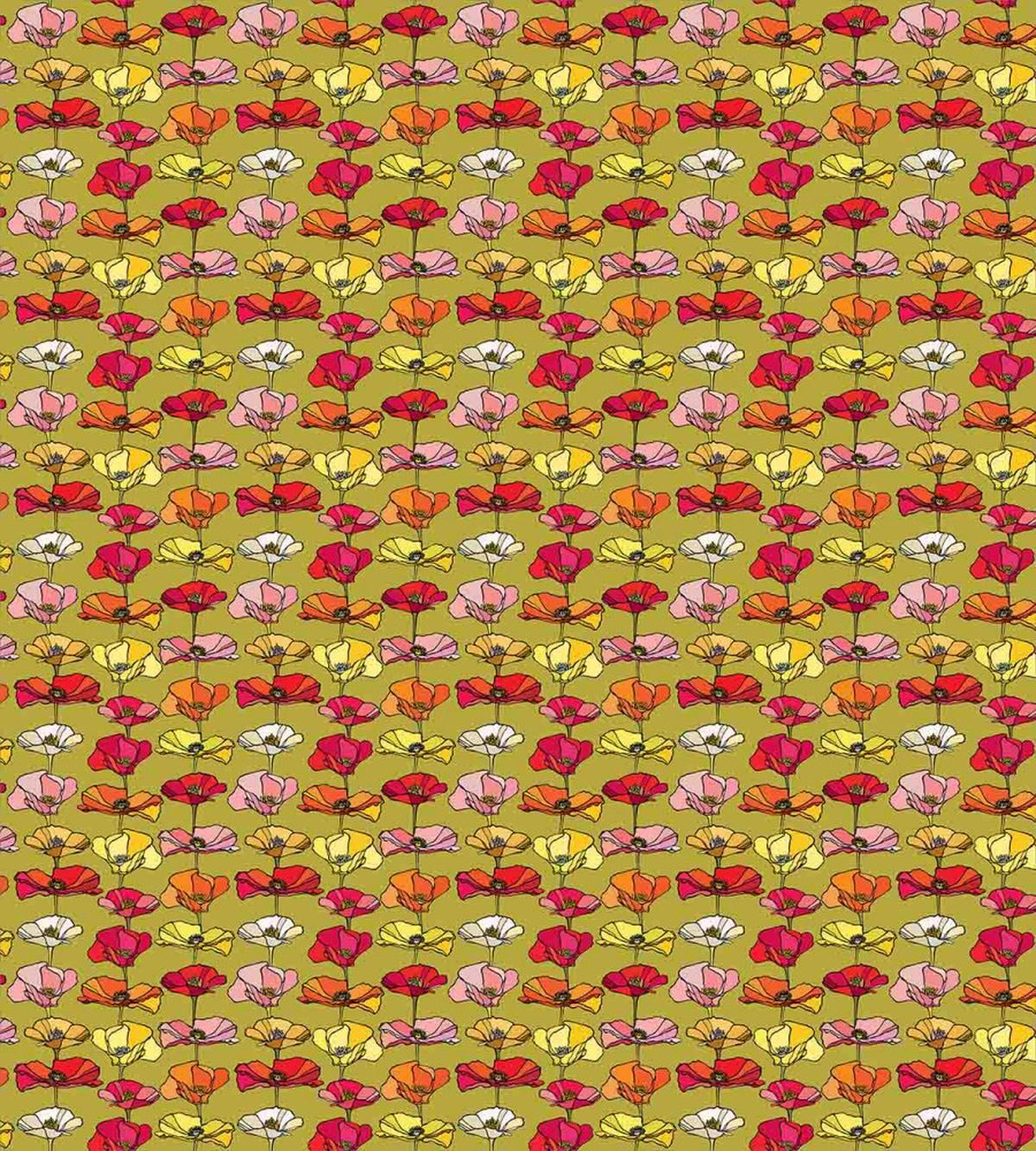 Vintage Flourishing Poppies — Pattern