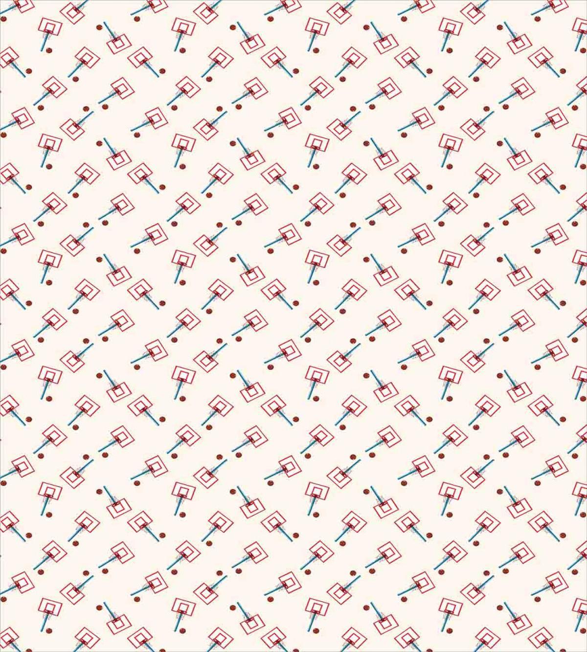 School Basketball Court — Pattern