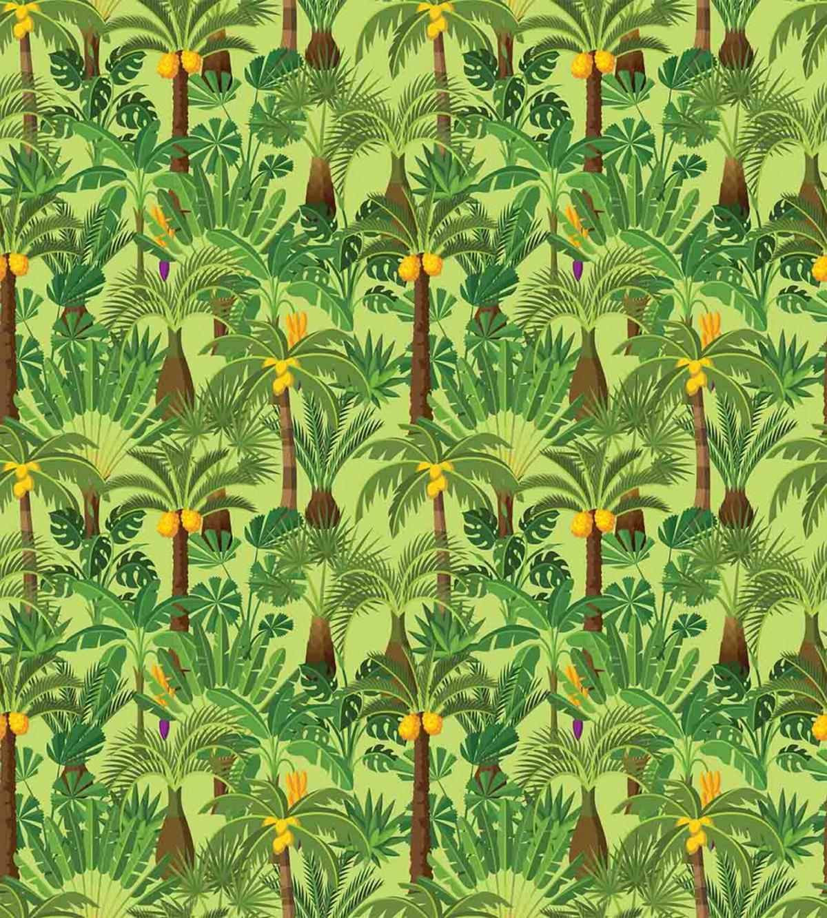 Tropic Forest Foliage Leaves — Pattern