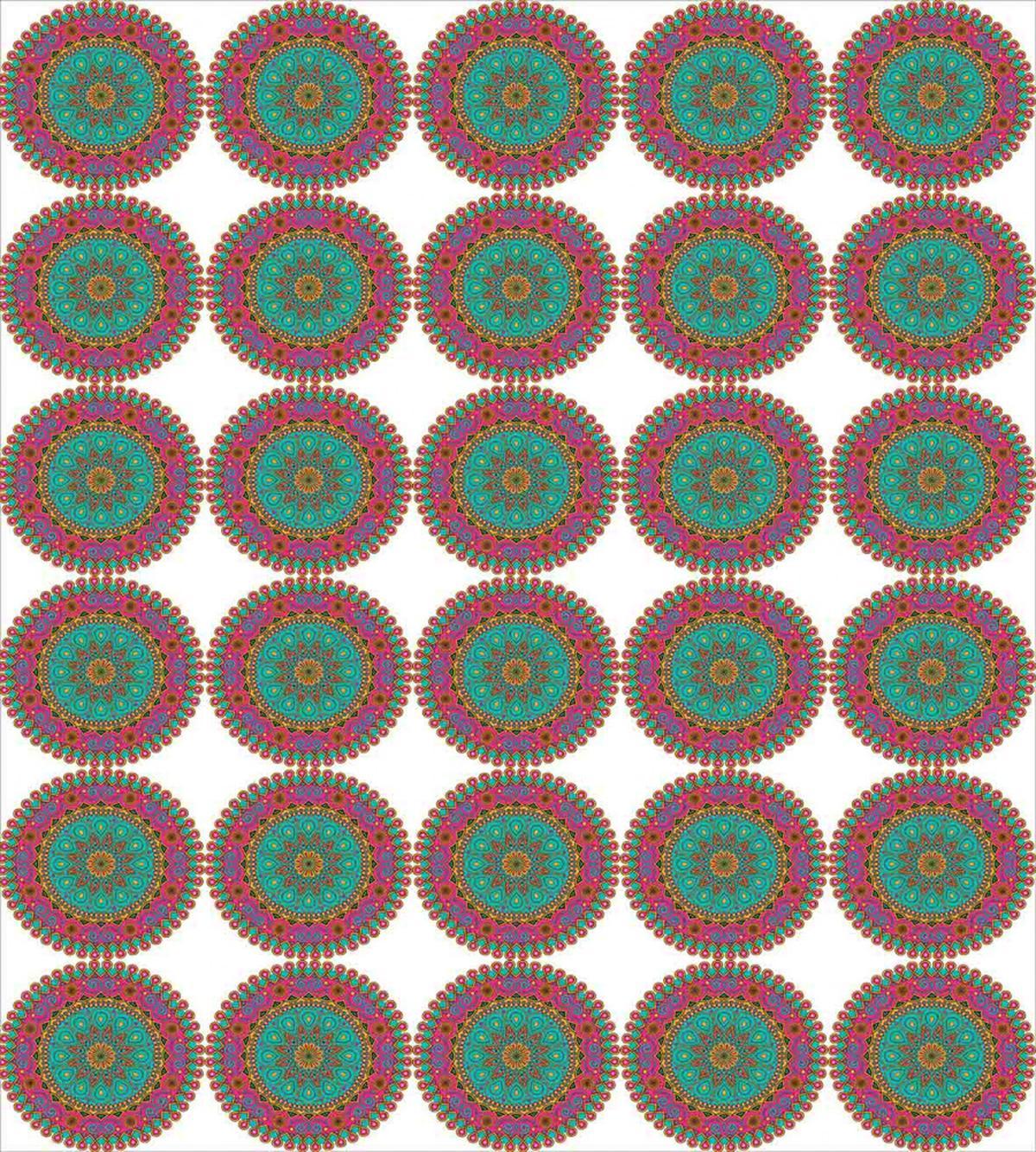 Colorful Curly Motif — Pattern
