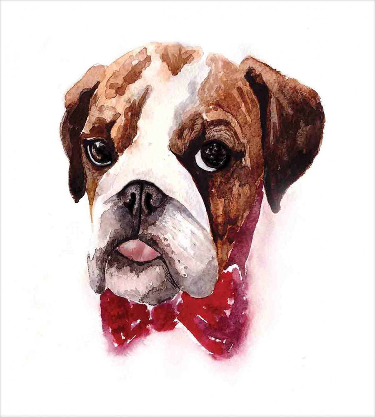 Watercolor Dog — Pattern