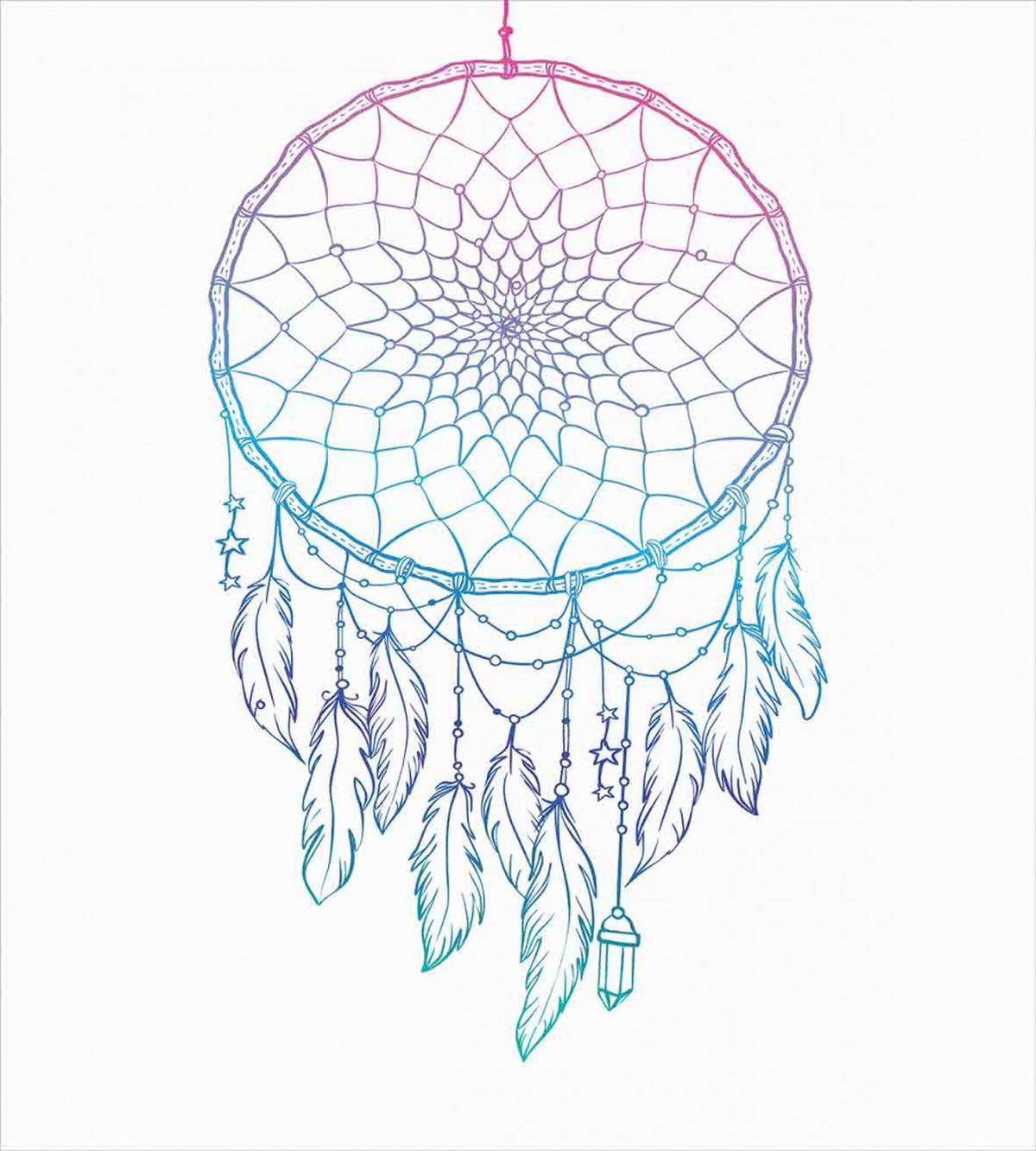 Dreamcatcher Star Feathers — Pattern