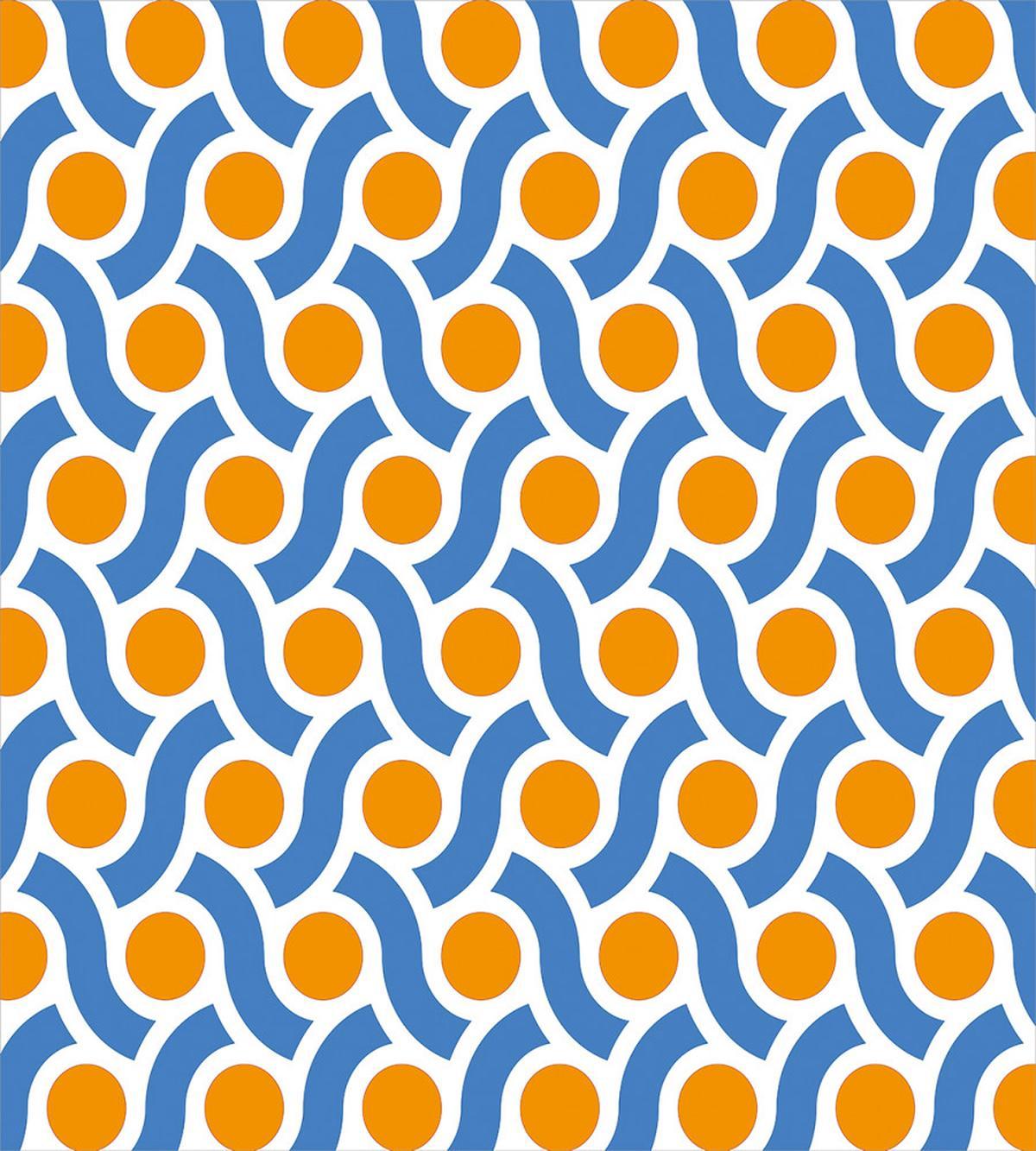 Orange Dots Lines — Pattern