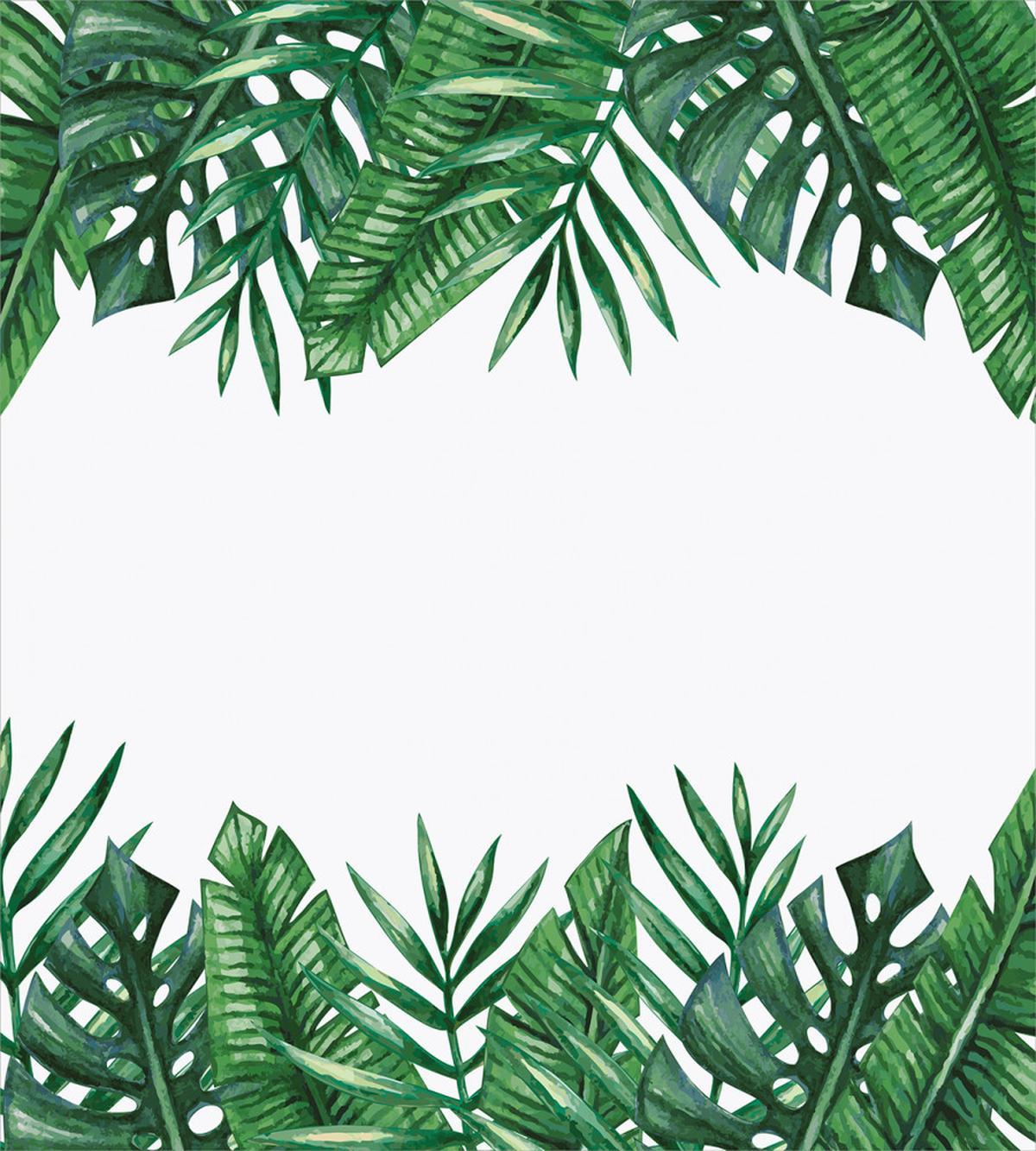 Forest Leaves Frame — Pattern