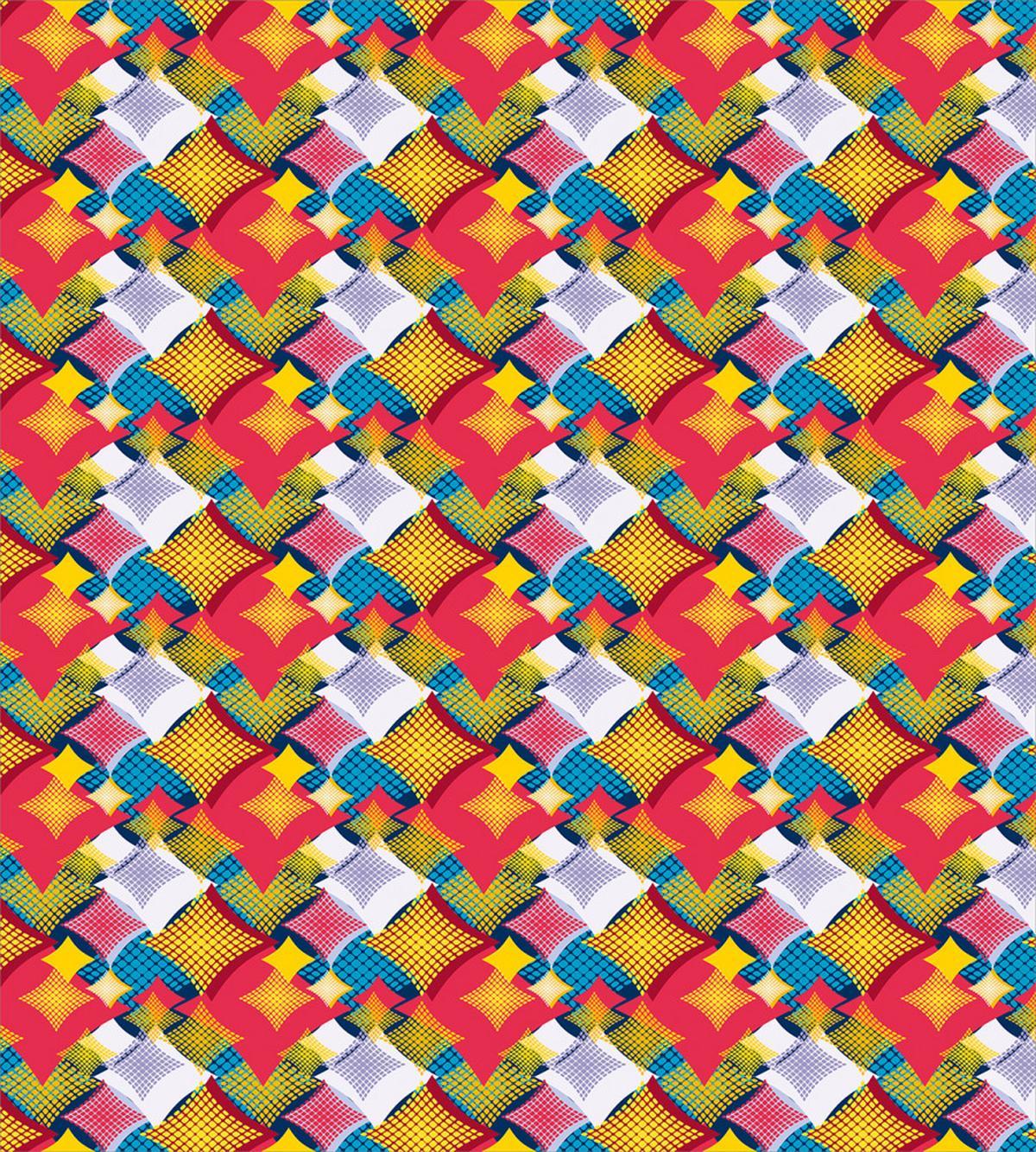 Geometric Squares Dots — Pattern