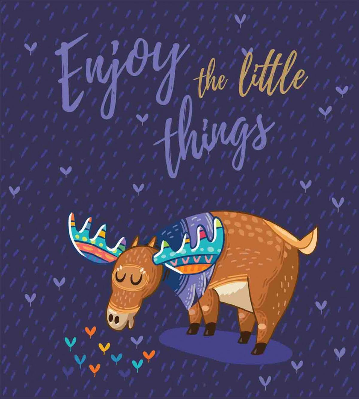 Elk Grazing in the Rain — Pattern