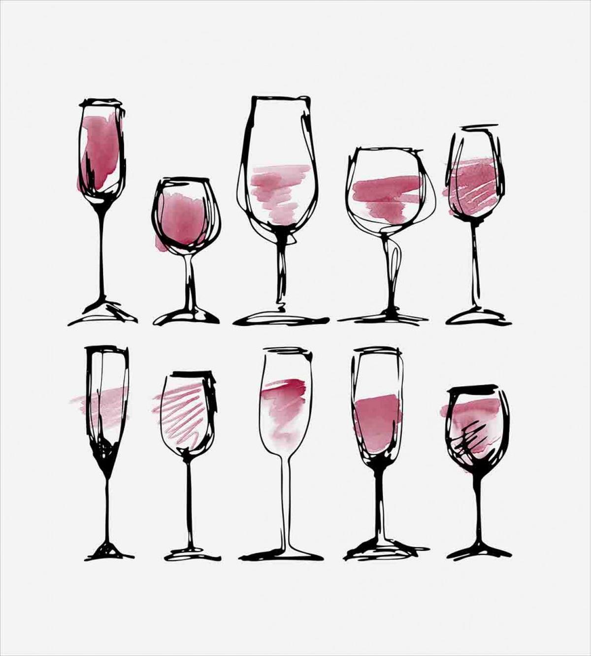 Sketch Wine Glasses — Pattern