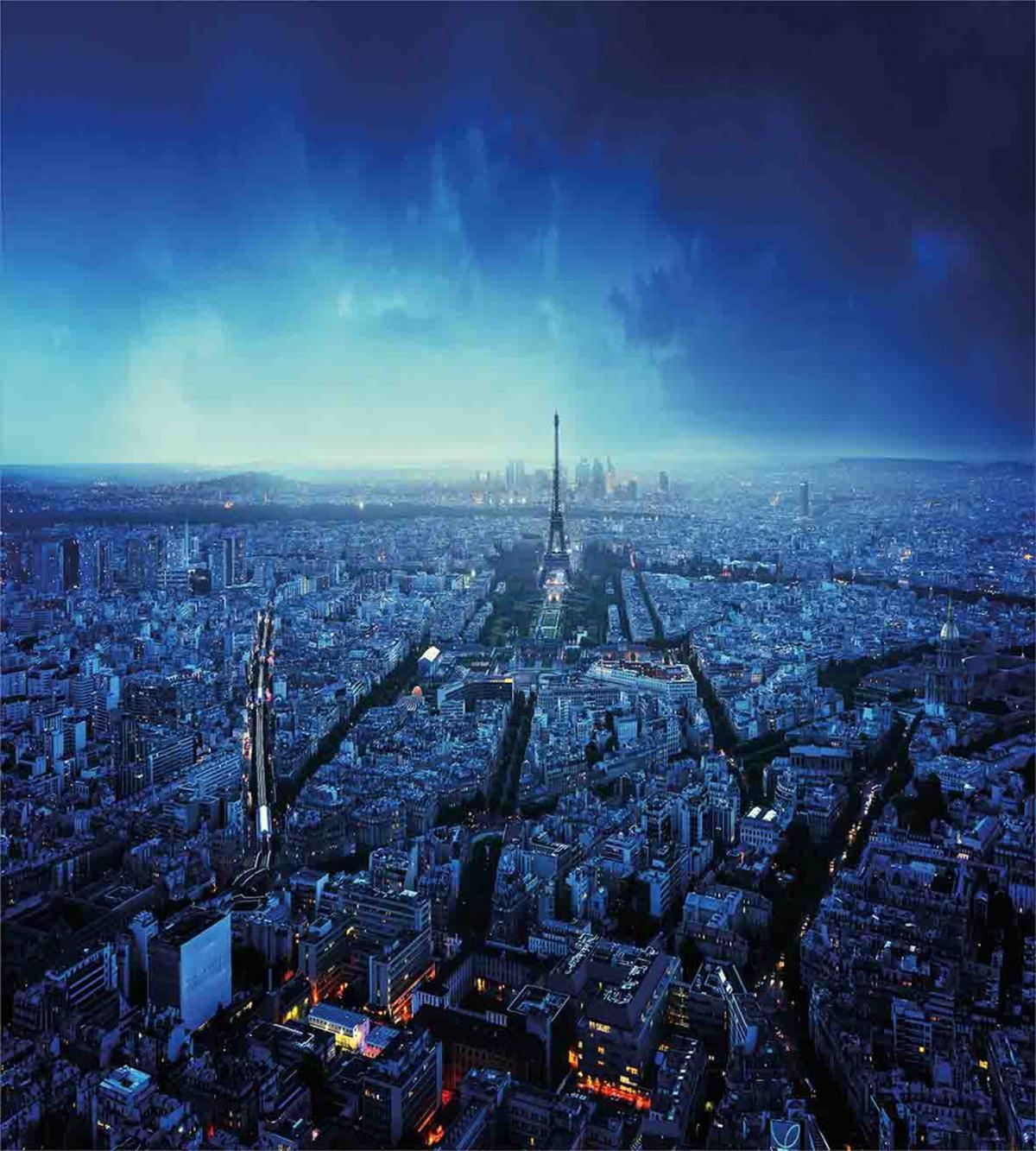 Eiffel Tower Cityscape — Pattern