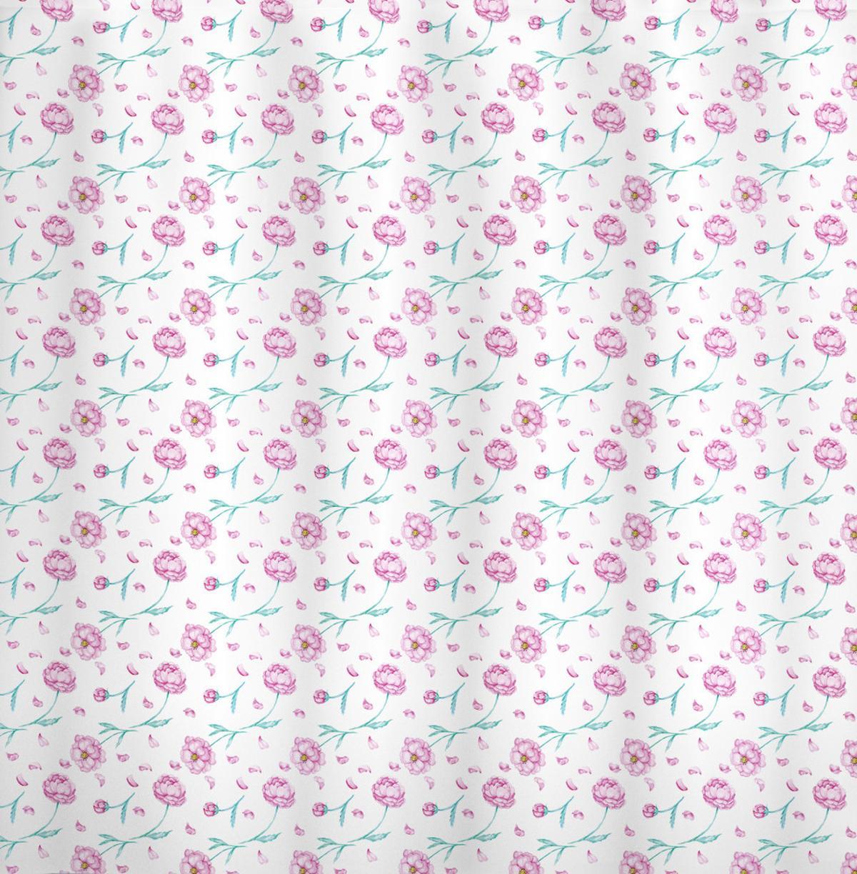 Peonies and Floating Petals — Pattern