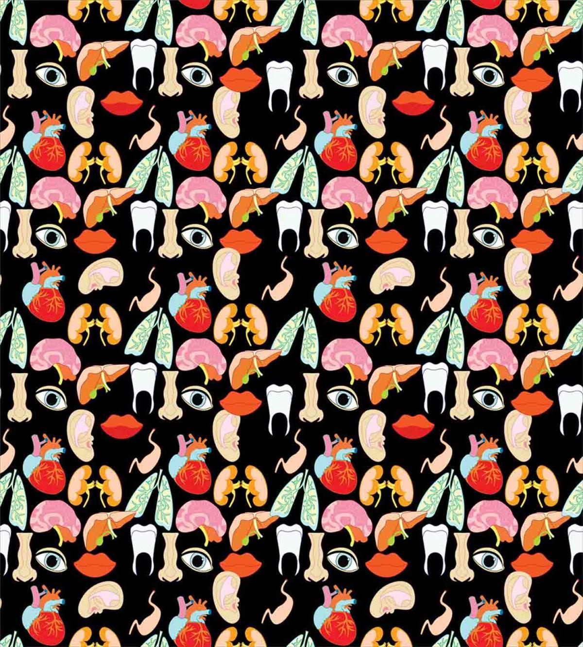 Human Parts Organs Pattern — Pattern