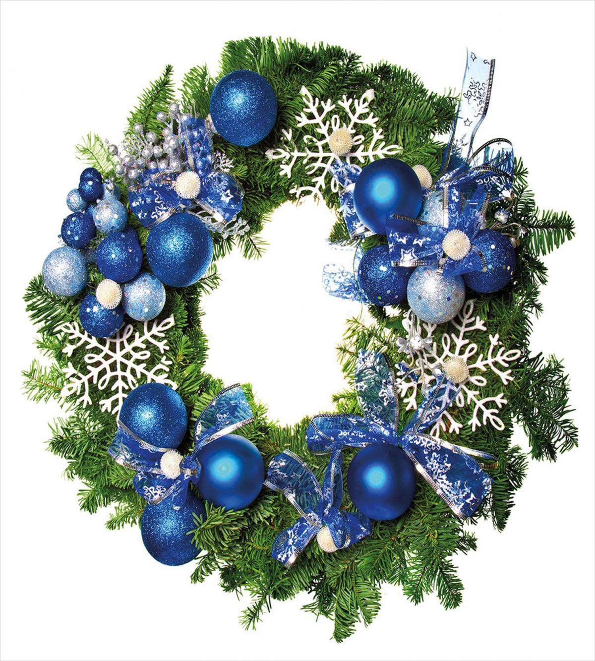 Snowflakes Wreath Ornate — Pattern