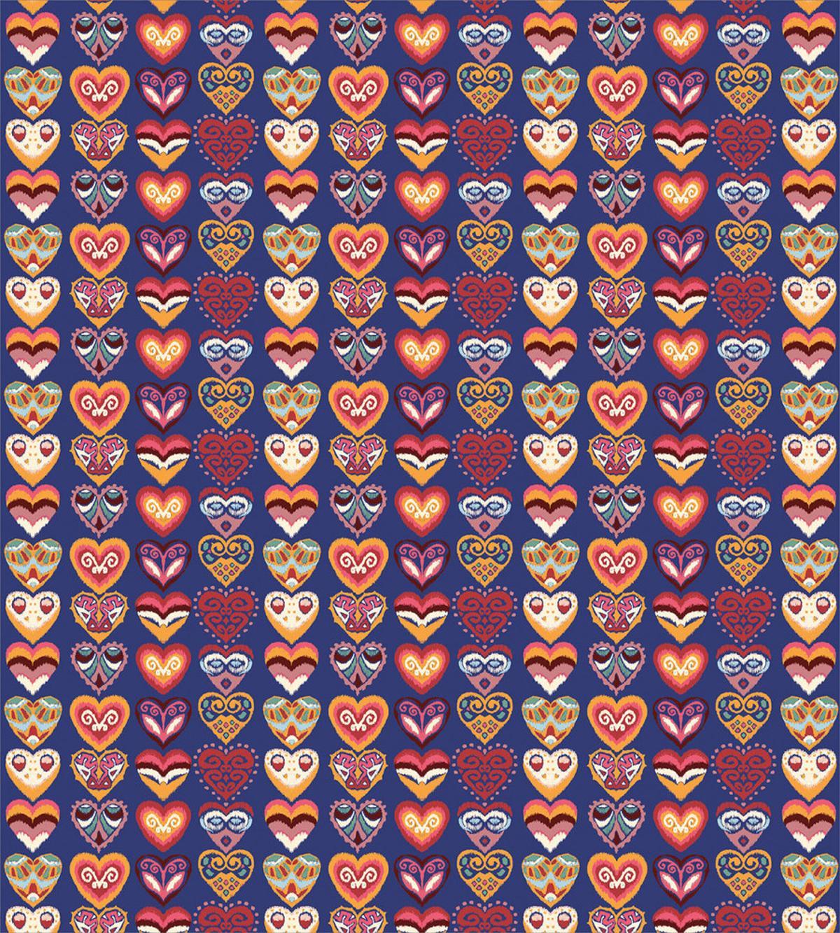 Colorful Hearts Art — Pattern