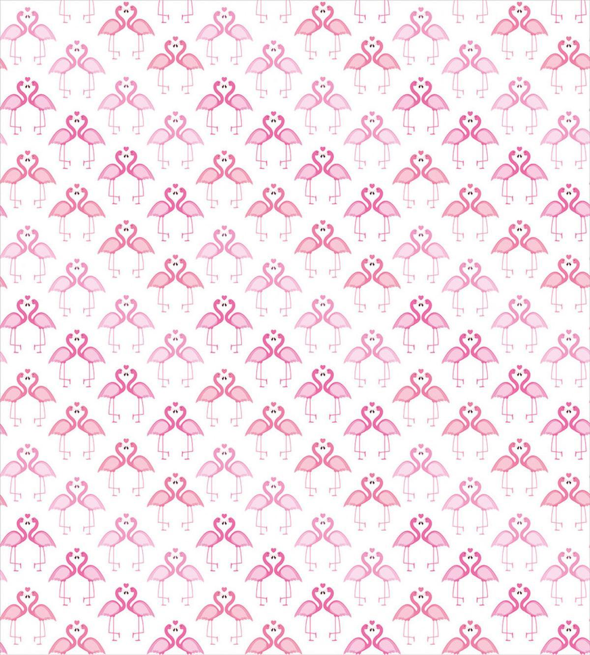 Cutsy Love Flamingos Art — Pattern