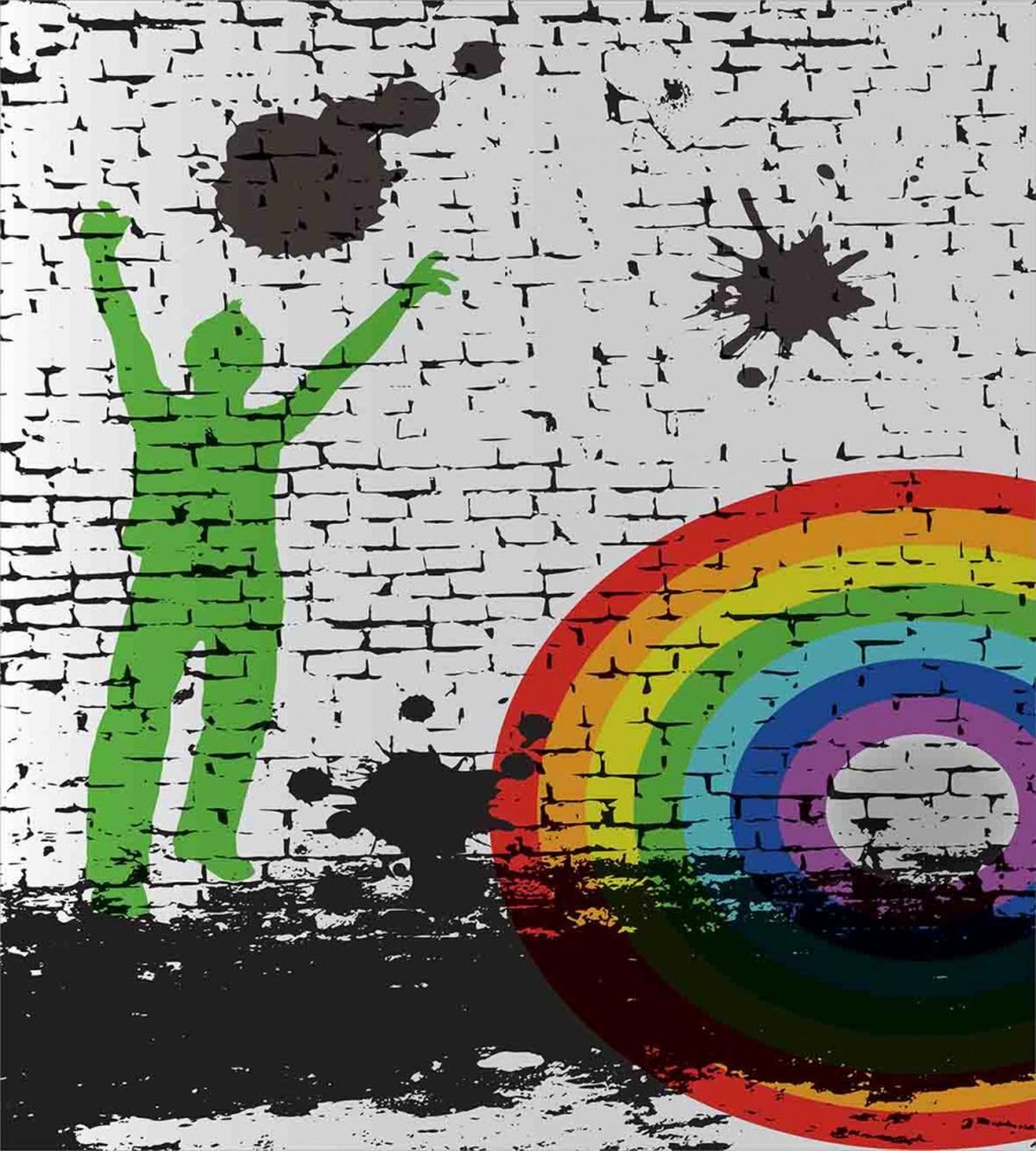 Rainbow Dart Art — Pattern