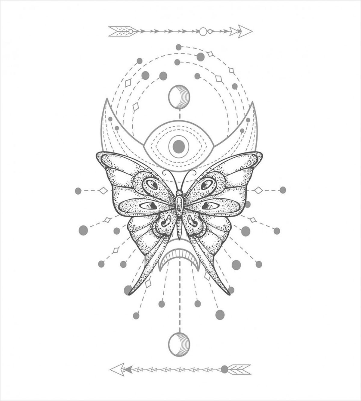 Muted Tones Boho Butterfly — Pattern