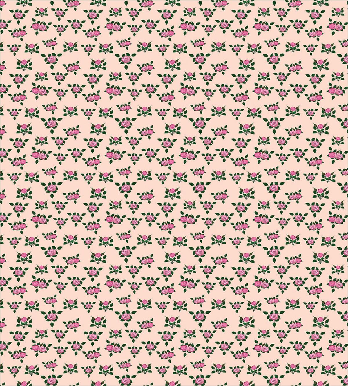Vintage Roses Leaf Romance — Pattern