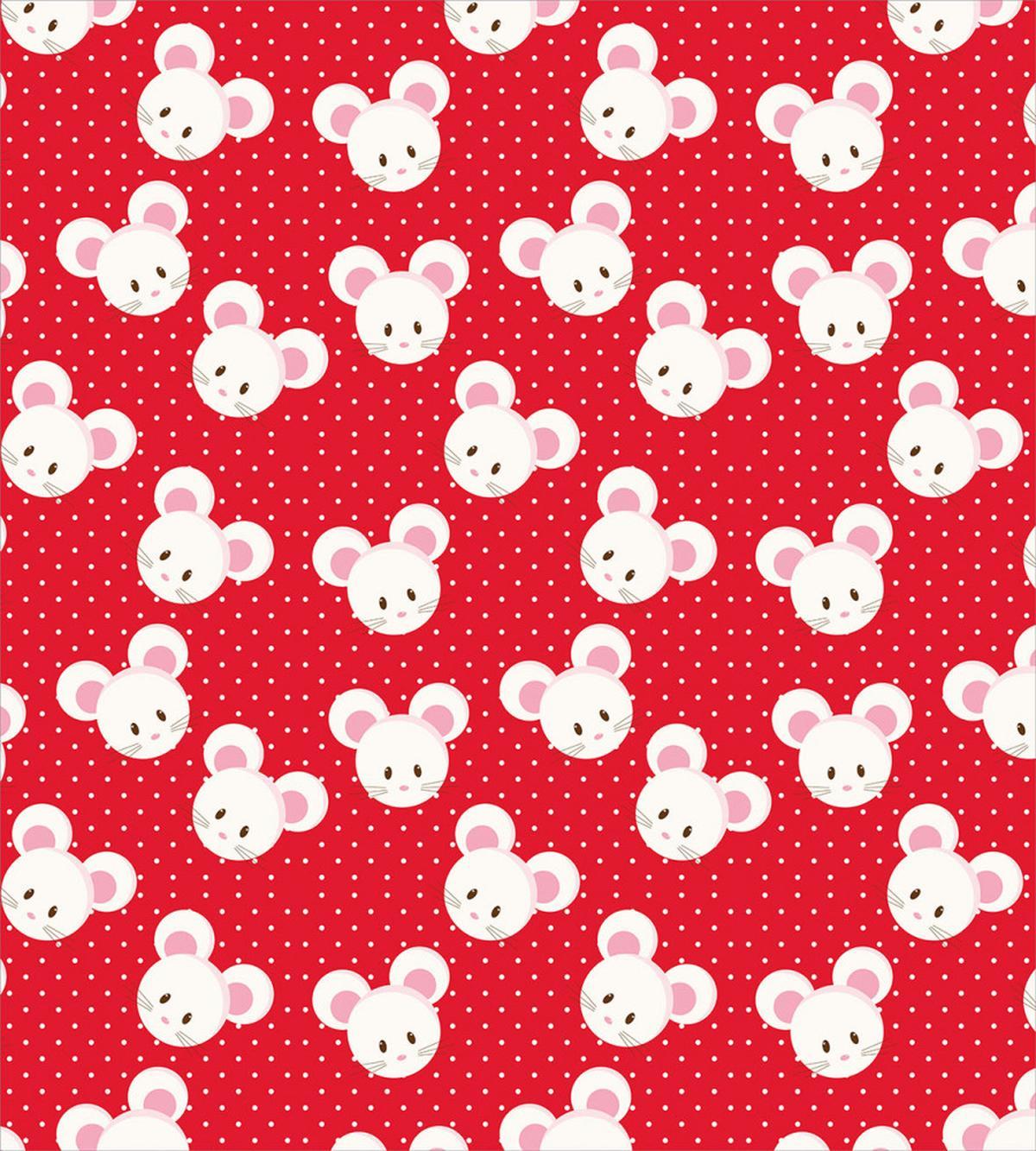 Animal on Warm Polka Dots — Pattern