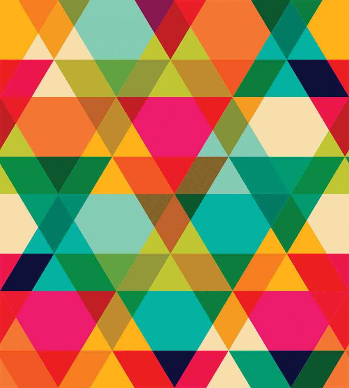 Retro Colors Graphic Art — Pattern