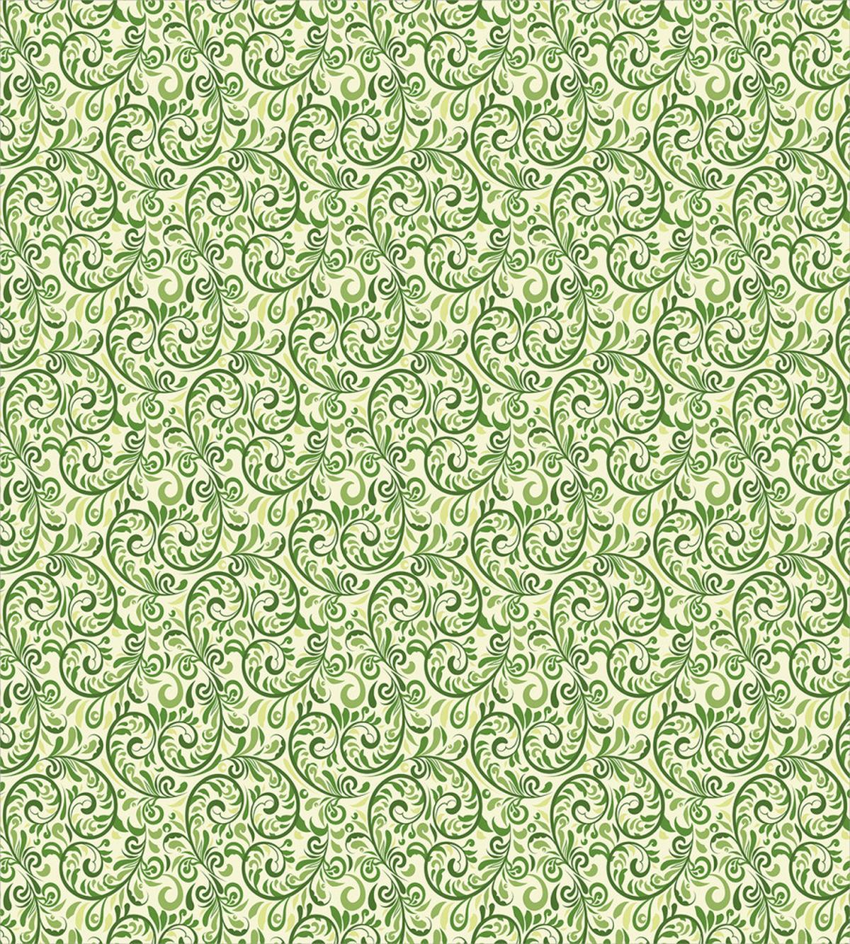 Curly Ornate Leaf Damask — Pattern