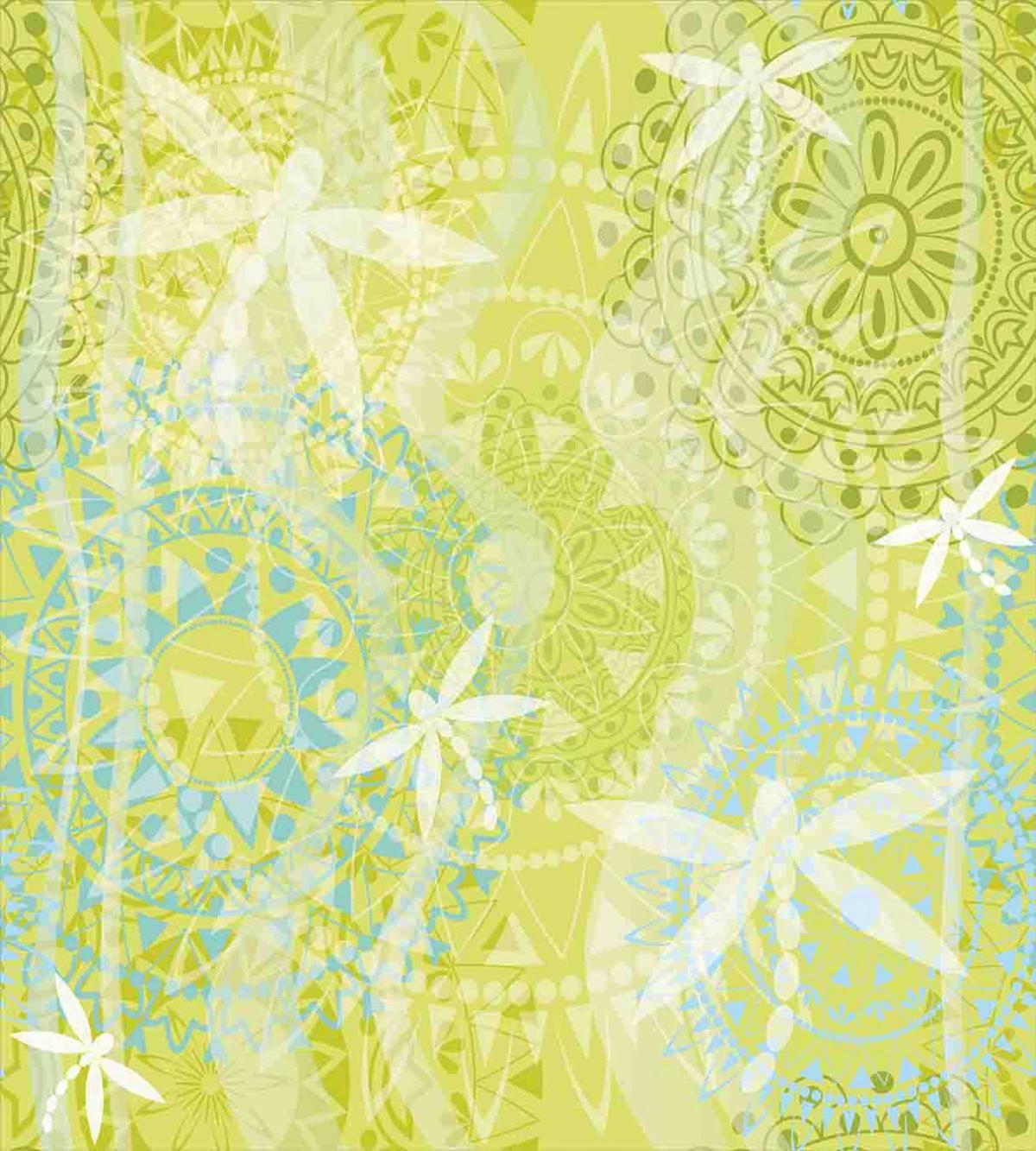 Dragonfly over Mandala — Pattern