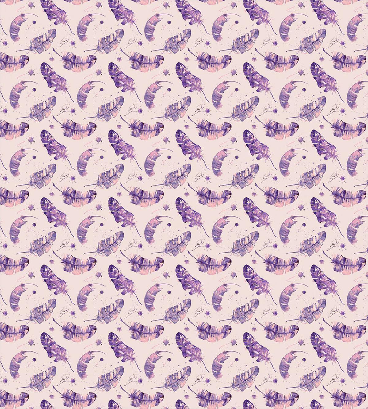 Feathers Paint Blots — Pattern