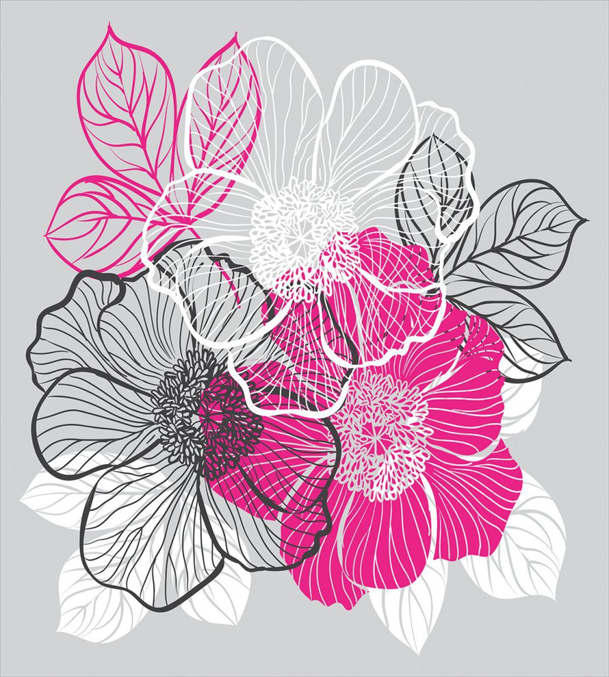 Abstract Bridal Peonies — Pattern