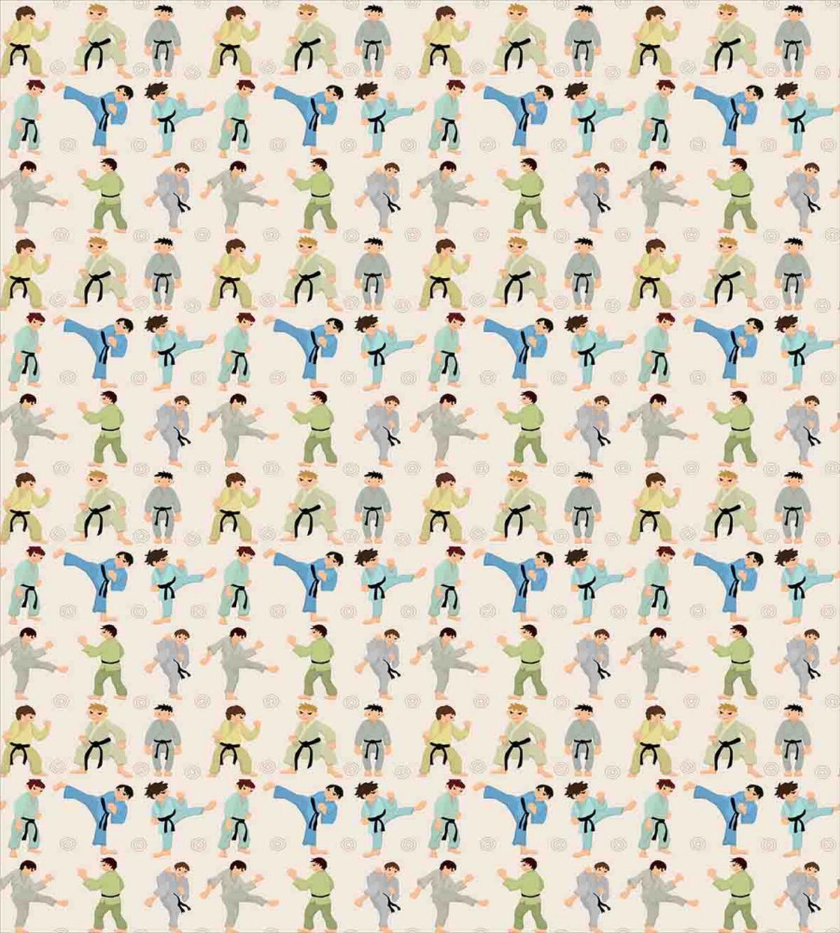 Cartoon Karate Kids — Pattern