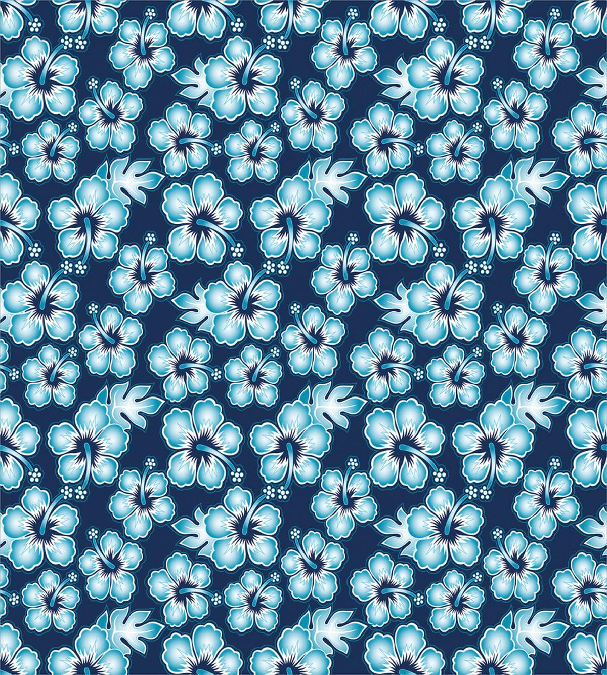 Hibiscus Hawaiian Flowers — Pattern