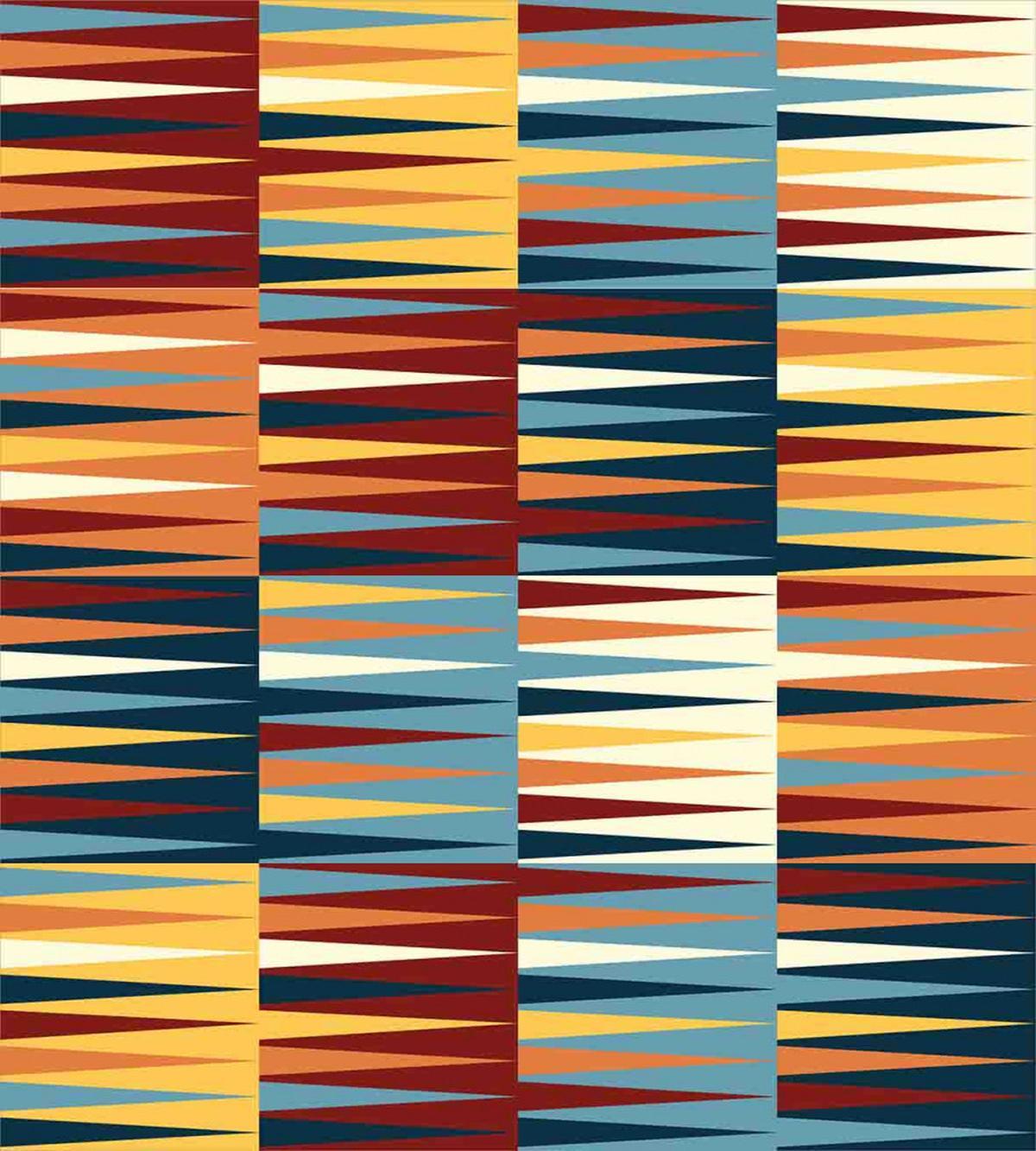 Long Colored Triangles — Pattern