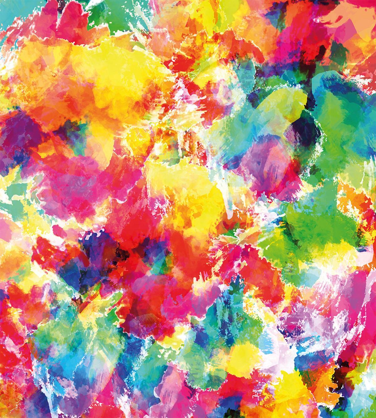 Vivid Messy Watercolors — Pattern