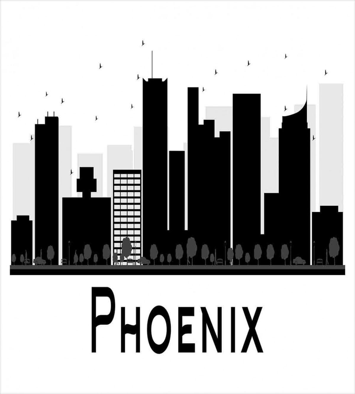 City Silhouette Skyscrapers — Pattern