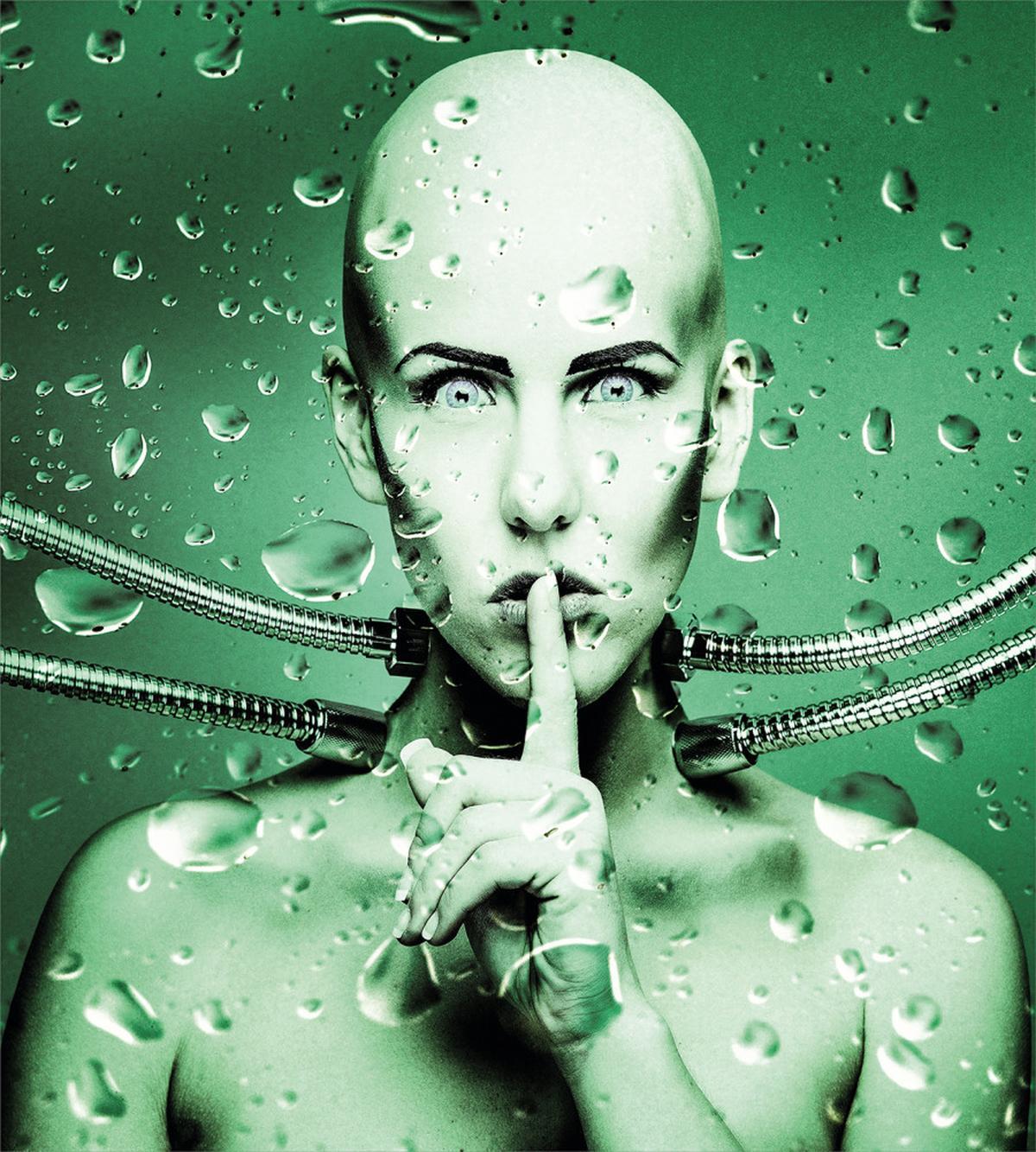 Robot Girl in Glass — Pattern
