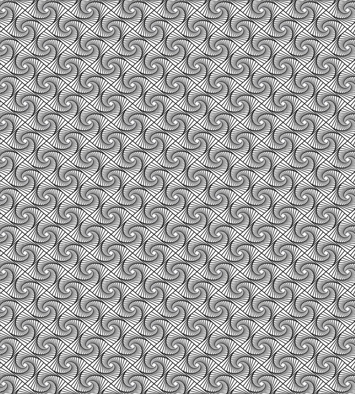 Twirl Spiral Tiles Vortex — Pattern