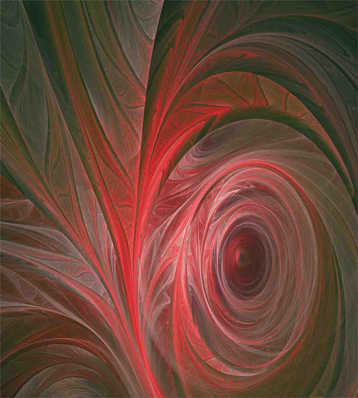 Spiral Curvy Leaf Veins — Pattern