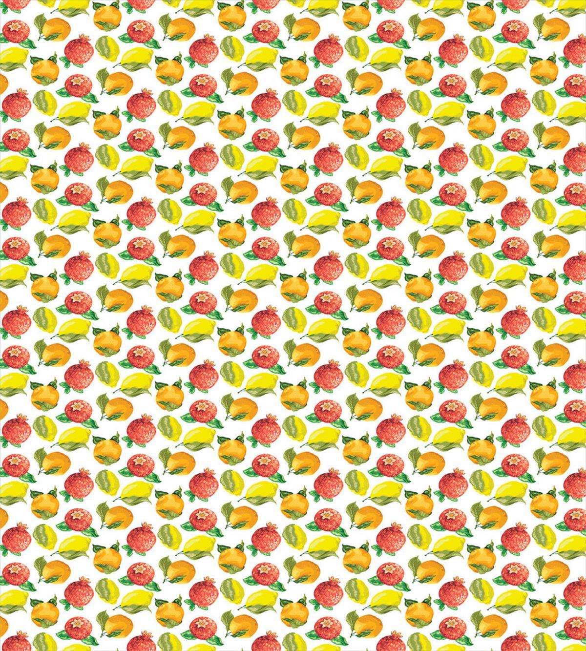 Watercolor Citrus Pomegranate — Pattern