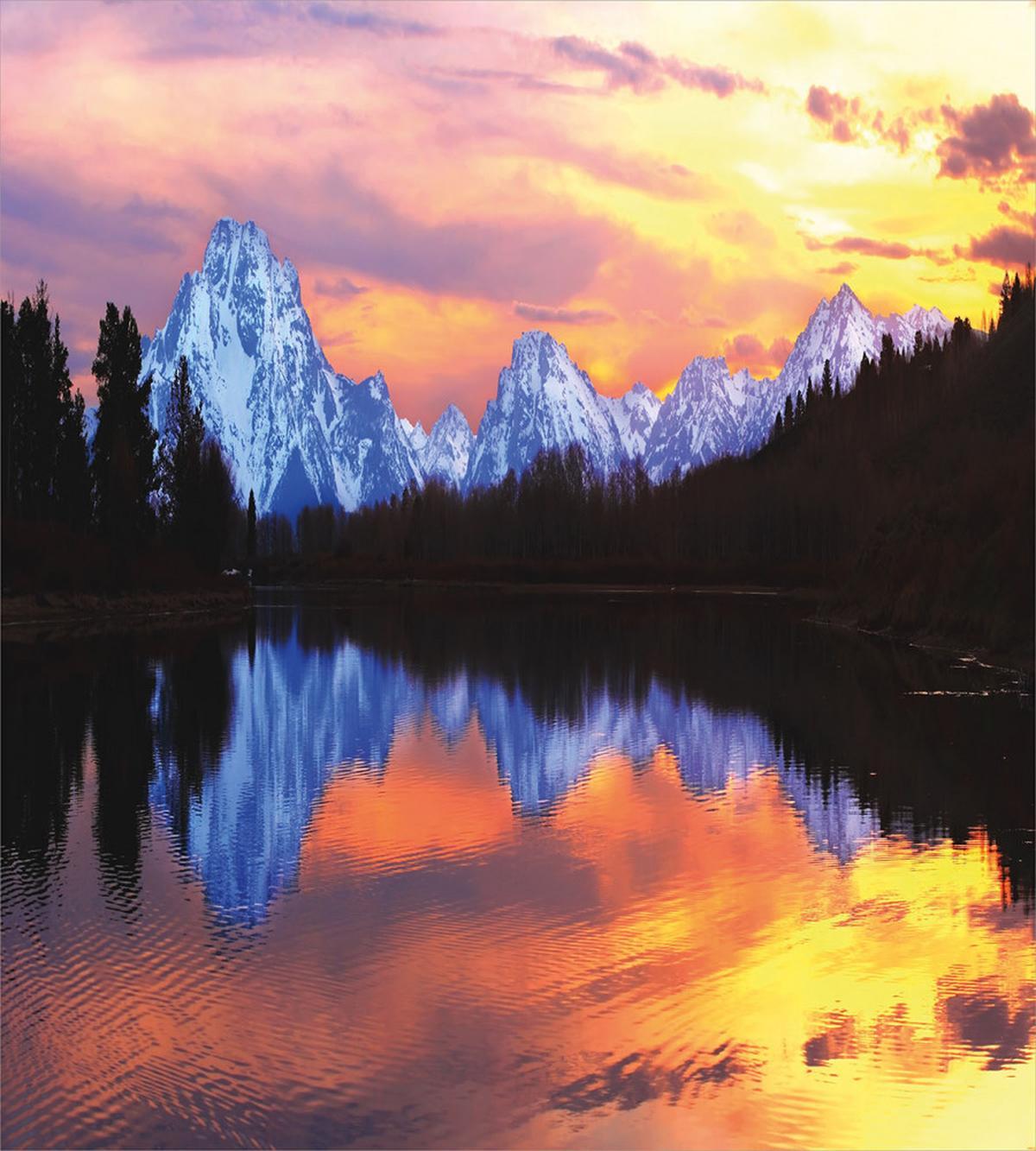 Grand Tetons View at Sunset — Pattern