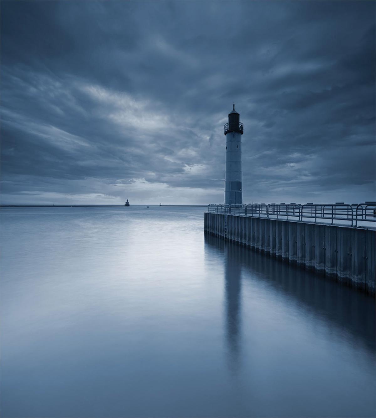 Lighthouse Overcast Sky — Pattern
