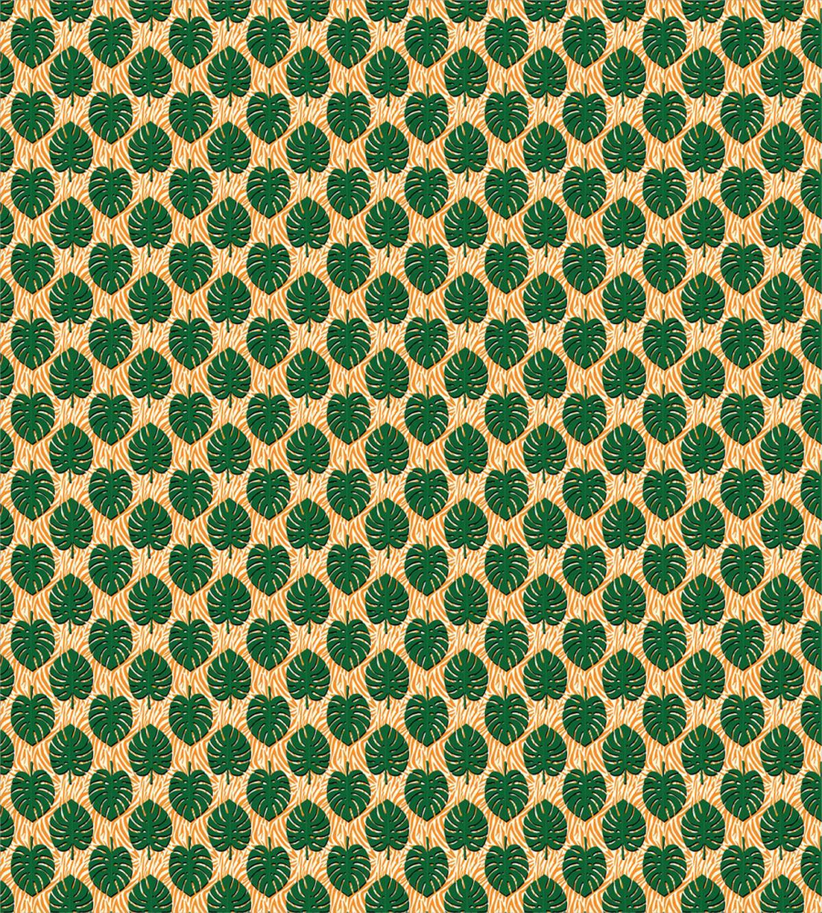 Monsteras Zebra Backdrop — Pattern