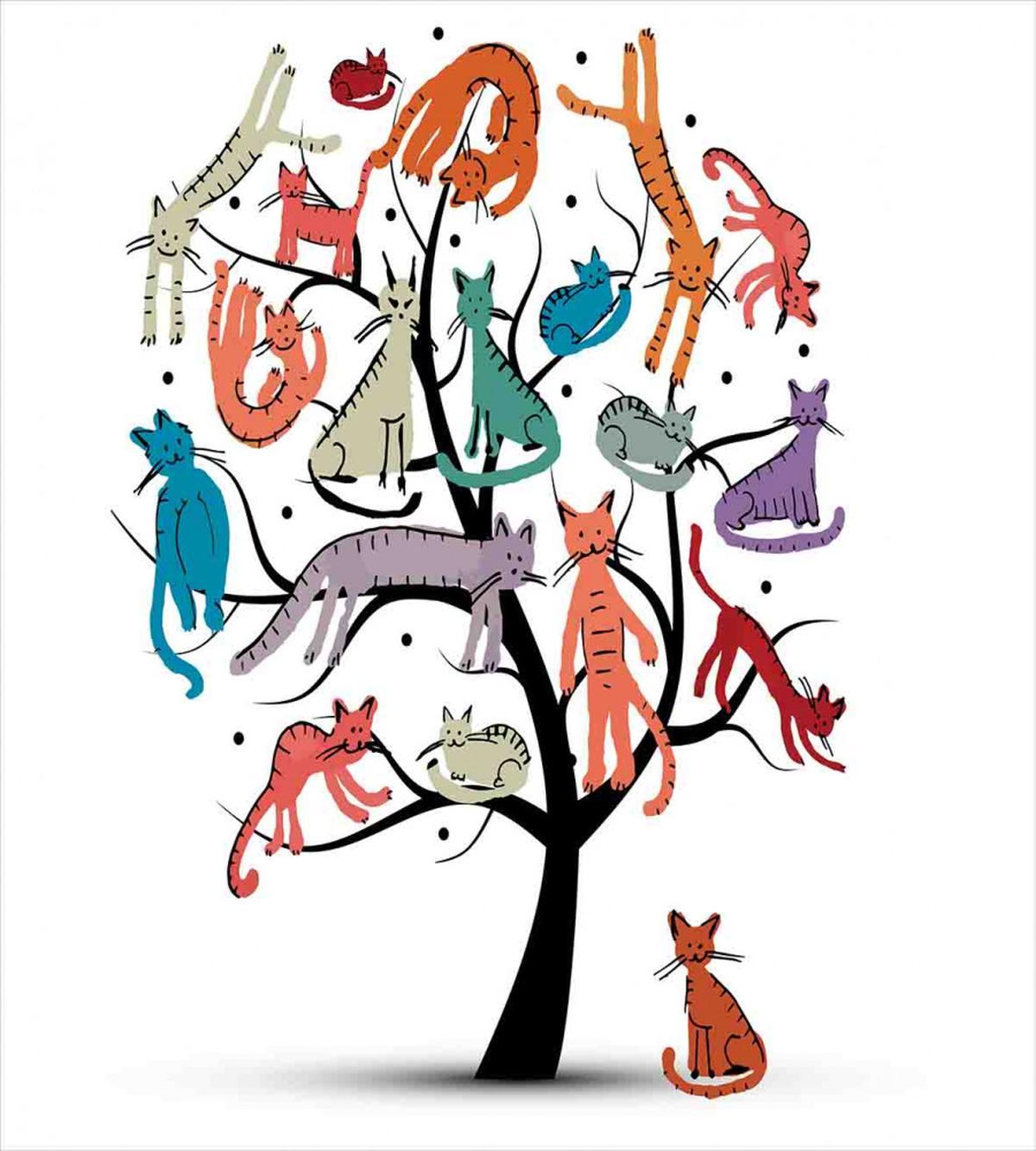 Cat Tree with Kittens — Pattern