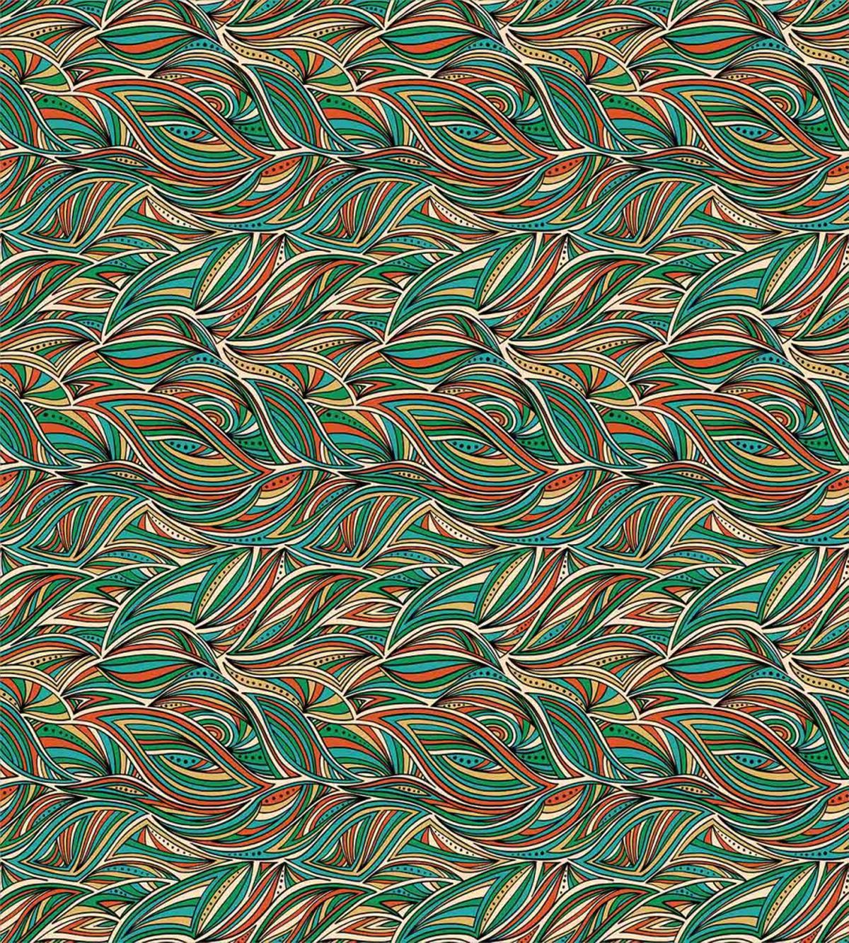Colorful Swirled Lines — Pattern