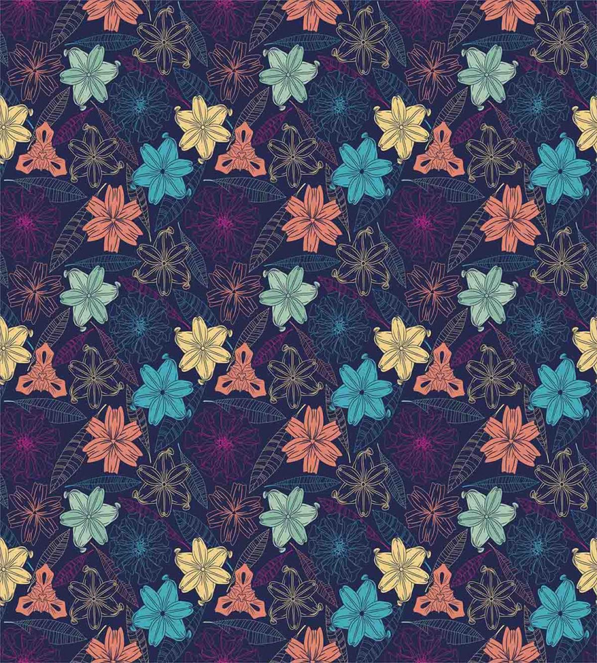 Exotic Hibiscus Design — Pattern