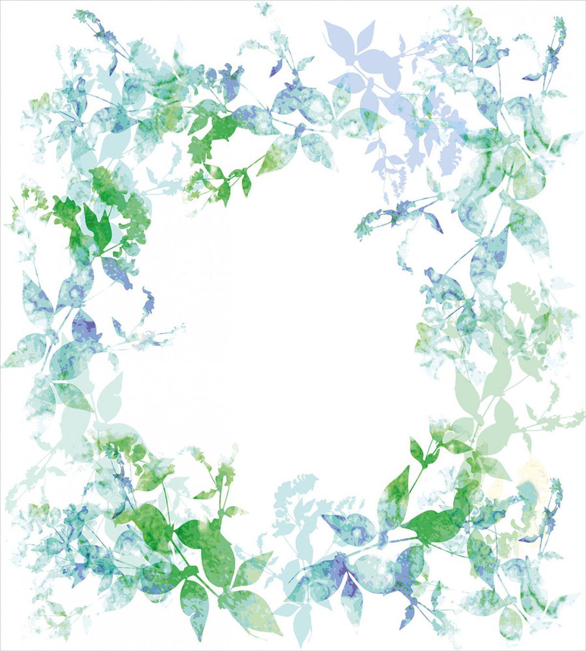 Spring Wreath Watercolor — Pattern