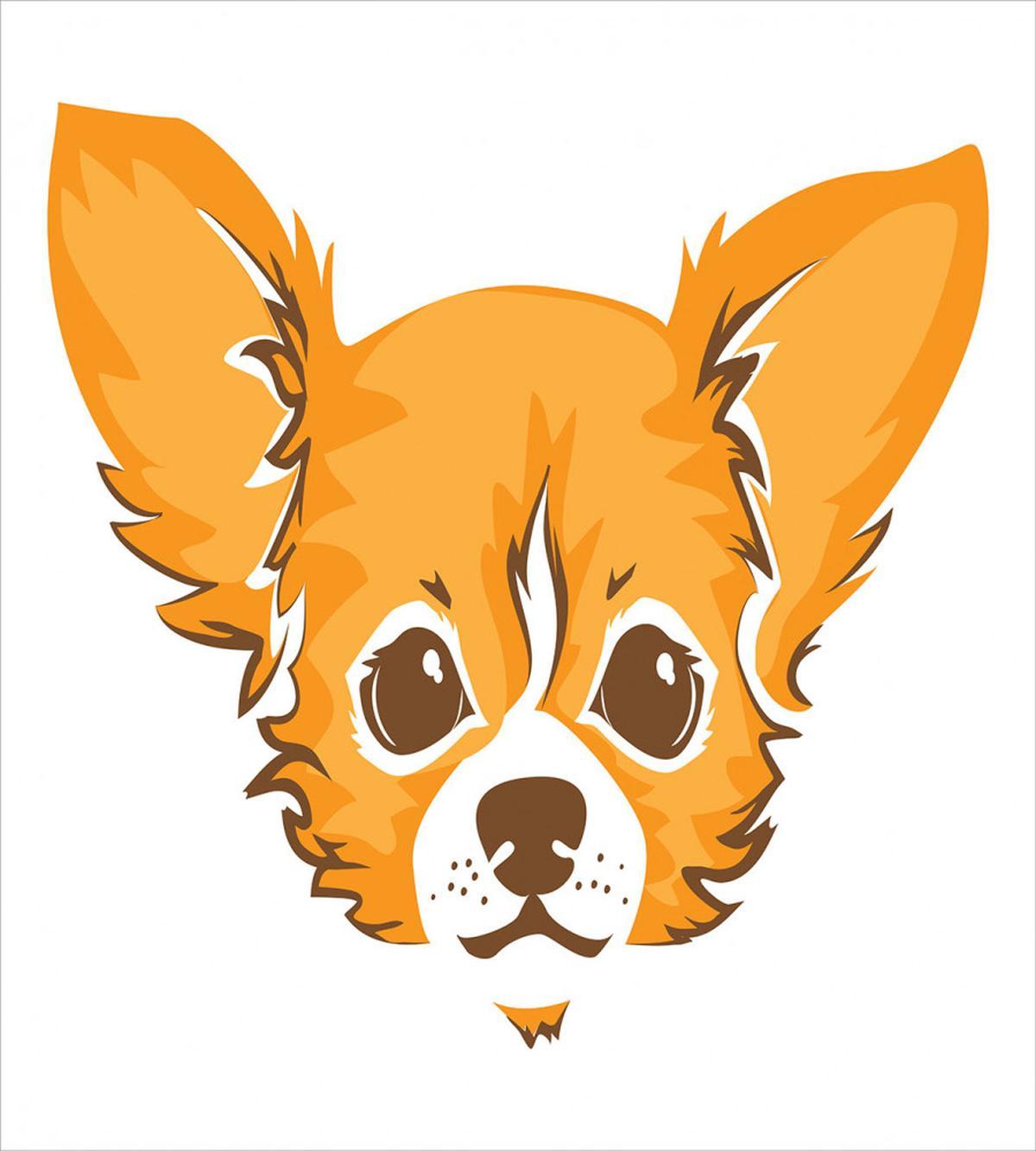 Simplistic Cartoon of Dog — Pattern