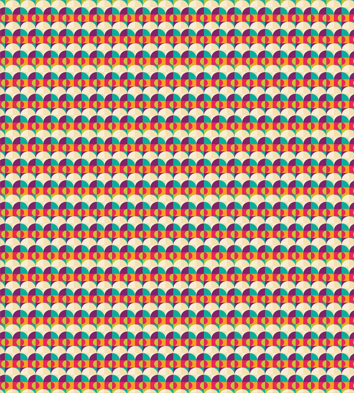 Retro Circles and Squares — Pattern