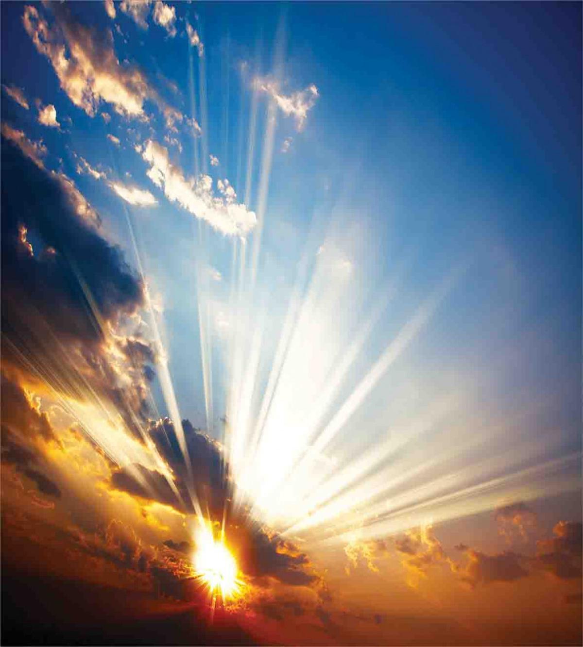 Sunbeams in Sky Scenery — Pattern